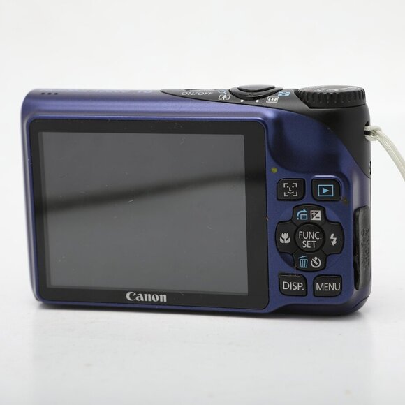 Canon Powershot A2200 14.1 MP Digital Camera 4X Zoom Blue Charger Battery Case - Picture 6 of 14